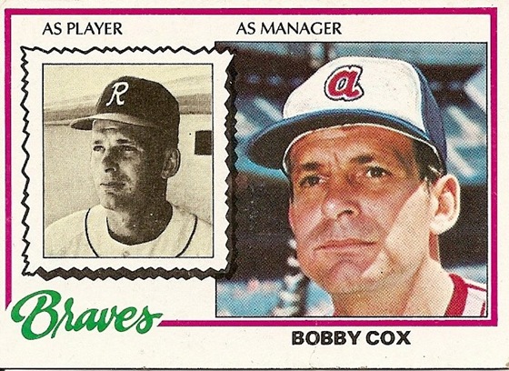 Bobby Cox 1978 Topps